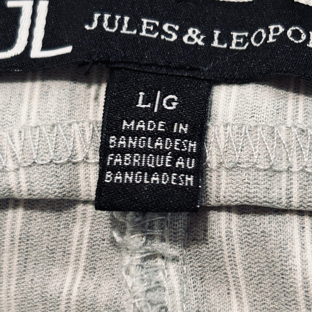 Jules & Leopold Blue White Striped Nautical Button Pull On Pants Large - Picture 8 of 10
